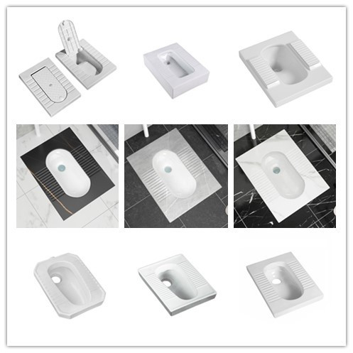 Modern Asian Style Ceramic Toilet White