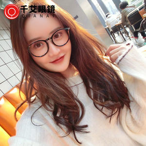 Montures de lunettes Qianai, rondes ovales, monture intégrale, TR90, légères, unisexes, pour hommes et femmes, avec verres AC, numéro de pièce 3182 - Product Image 4