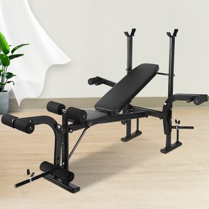 Station de musculation à domicile : Banc de musculation pour haltères et barres, support pour plaques de poids, idéal pour l'entraînement et les squats - Product Image 5
