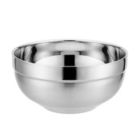 Bol à soupe en acier inoxydable de haute qualité, épais, durable, écologique, pour hôtel, restaurant, cuisine coréenne, technique personnalisable