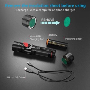 Linterna LED COB de <span class=keywords><strong>4</strong></span> modos, luz <span class=keywords><strong>Flash</strong></span> recargable de 1500 lúmenes, imán fuerte y Clip de bolsillo para trabajo de acampada - Product Image 4