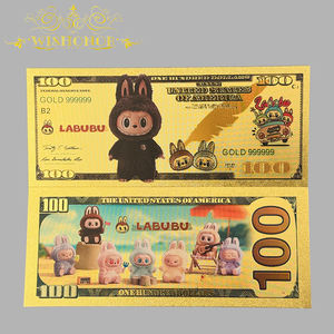ธนบัตรลาบูบู อนิเมะ รุ่นยอดนิยมจากอเมริกา ชุบทอง 24k สำหรับนักสะสม - Product Image 6