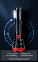 Lampe torche LED portable haute intensité EDC, mini lampe torche extérieure à piles sèches avec piles de type AA