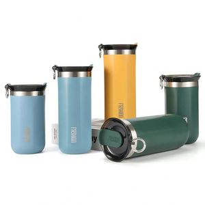 Manufacturer Custom 304 Stainless Steel Double-layer <b>Thermos</b> Cup With Cover Outdoor Sports Kettle - Product Image 6