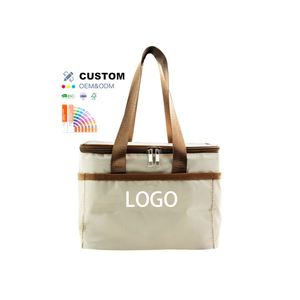 Custom Bento <b>Lunch</b> Tote Bag Men Women Beige Picnic Travel Work Waterproof Large <b>Insulated</b> <b>Lunch</b> <b>Box</b> Bag Cooler Tote for Adults - Product Image 1