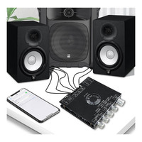 Module d'amplificateur de puissance numérique 2.1 canaux ZK-AS21 TPA3255 avec réglage des aigus et des graves, subwoofer 220WX2+350W