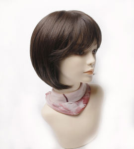 Body Wave Hand Tied Bob Wig Human Mix Natural Black Brown Monofilament Top Memory Cap Lightweight No <b>Shed</b> - Product Image 5