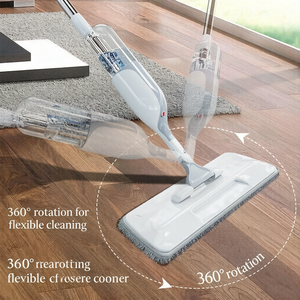 Mopa Portátil con Rociador, Cabezal Giratorio Flexible, <span class=keywords><strong>Limpieza</strong></span> sin Dejar Rastro, Ahorra Esfuerzo, Ideal para Villas y Balcones - Product Image 6