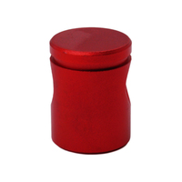Verrou de cordon cylindrique en aluminium anodisé rouge personnalisé, tendeur de paracorde pour l'extérieur