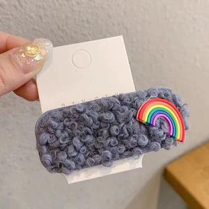 Pinza <span class=keywords><strong>de</strong></span> pelo <span class=keywords><strong>de</strong></span> felpa bonita coreana para niñas, accesorio para el cabello <span class=keywords><strong>con</strong></span> lazo <span class=keywords><strong>de</strong></span> Metal <span class=keywords><strong>de</strong></span> tela para <span class=keywords><strong>Fotos</strong></span> <span class=keywords><strong>de</strong></span> Fiesta para decoración del cabello <span class=keywords><strong>de</strong></span> los niños - Product Image 5