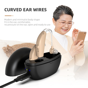 Fabricant OEM de aides auditives en gros en Chine, <span class=keywords><strong>bon</strong></span> prix, aides auditives miniatures BTE pour malentendants, aides auditives rechargeables - Product Image 2