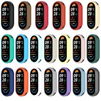 Mi Band 10 9 8 Étui de protection en silicone pour montre en PC pour Xiaomi Watch Band 10 NFC/9 NFC/8 NFC