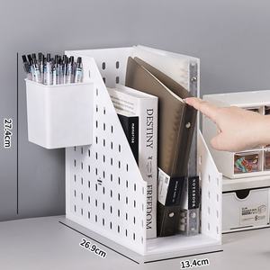 Pano ofis kırtasiye dosya düzenleyici masaüstü örgü beyaz dergilik gazete dosyası ile kitap tutucu - Product Image 3