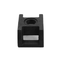 Pince de montage d'attache de câble en nylon pour fil plastique industriel noir solide fabrication OEM pince rapide pour profilé en aluminium