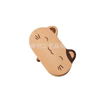 Cross-border wooden lucky <b>cat</b> jewelry box, new and exquisite portable wooden <b>ring</b> and necklace jewelry box. - Product Image 5