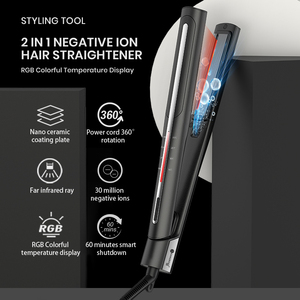 <span class=keywords><strong>Fer</strong></span> <span class=keywords><strong>à</strong></span> cheveux ionique chauffant en céramique professionnel Lisseur super lisse <span class=keywords><strong>avec</strong></span> technologie ionique Boucles et lissage des cheveux - Product Image 4