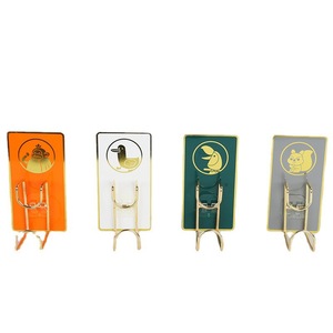 Bathroom Storage Organizer No Drill <b>Hook</b> <b>Shelf</b> Polished Finish Rectangle Wall Mount For Bathroom Storage - Product Image 5