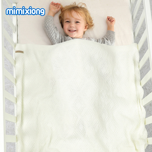 Couverture de lit <span class=keywords><strong>pour</strong></span> bébé en tricot antibactérien <span class=keywords><strong>pour</strong></span> trois saisons, jetés <span class=keywords><strong>pour</strong></span> bébé au <span class=keywords><strong>crochet</strong></span>, enveloppes confortables <span class=keywords><strong>pour</strong></span> bébé, couverture d'emmaillotage <span class=keywords><strong>pour</strong></span> nourrisson - Product Image 2