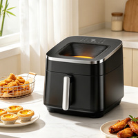 Friteuse à air électrique HJ-101 10L 1800W 220V, moule carré exclusif, friteuse numérique avec contrôle de température 60-200°C