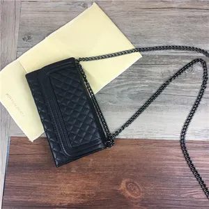 Para iPhone 11 billetera funda tarjetero Funda de cuero, cadena de muñeca Correa bandolera funda de teléfono para Iphone Xs max con espejo para niña