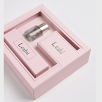 Flacon de parfum transparent vide personnalisé avec boîte, emballage en papier magnétique pour huile essentielle, coffret de parfum de luxe avec fenêtre