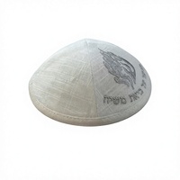 Kippa juive Shtreimel personnalisée à faible MOQ avec broderie de feu, style ethnique, avec clip