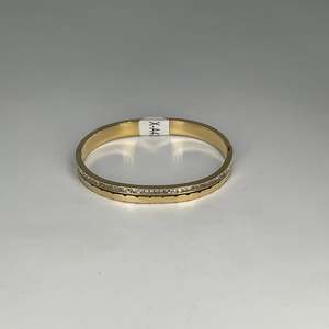 Fashion <b>Bangle</b> 316L Stainless Steel PVD Gold Plating Sustainable Resistant Jewelry Bracelet - Product Image 1