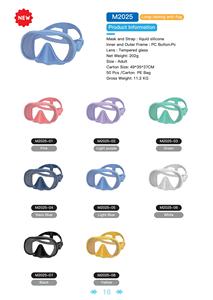 Máscaras de Buceo sin Marco de Silicona Ajustables, <span class=keywords><strong>Gafas</strong></span> de Natación para Apnea, Lente de Buceo de Cristal Templado de 4.0 mm, Espejo de Natación para <span class=keywords><strong>Buzo</strong></span> - Product Image 3
