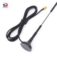 Antena WiFi de Interior y Exterior de Alta Ganancia de 15dBi, Tipo Látigo, de Cobre, Zigbee 2.4G, para Comunicación