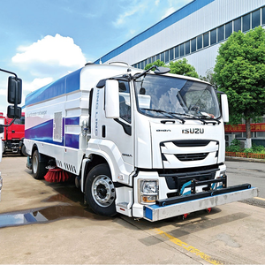 Camion balayeuse routière à aspiration 4x2 Isuzu personnalisé Clw avec une forte puissance d'aspiration pour le nettoyage des rues municipales et l'assainissement urbain - Product Image 2