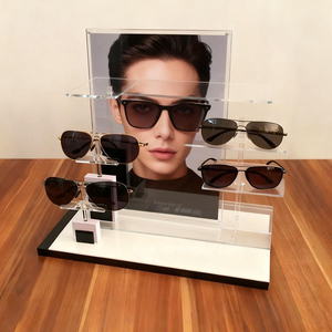 Expositor de Acrílico Transparente para Gafas/Gafas de Sol, Lavable, Fácil de Montar, Personalizable - AURORA - Product Image 3