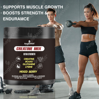 Créatine monohydrate en poudre de marque privée - Keto & Vegan Friendly, soutient les performances athlétiques et la récupération après l'entraînement