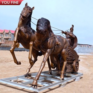 Outdoor Lebensgröße Apollo Chariot Pferd Bronze Skulptur Statue - Product Image 5