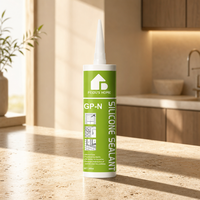 Scellant silicone neutre non corrosif GP-N Professional 300ml, adhésif résistant aux intempéries pour l'étanchéité des joints de cuisine et de salle de bain
