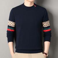 Pulls pour hommes Automne Mode décontractée Anti-rides Chaud Pull à col rond pour hommes