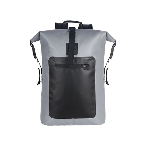 IPX6 Grade Water Proof Recycled Dry Bag 500D Tarpaulin PVC Outdoor Black Camping Waterproof Bag Backpack