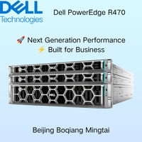 Nouveau serveur rack 1U PowerEdge R470 avec processeur Intel Xeon 3,6 GHz, 16 Go/32 Go de mémoire, alimentation, pour bases de données, haute qualité