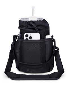 Porte-bouteille d'eau avec sangle, sac de transport isotherme pour gobelet Stanley 40/30 oz avec poche de sécurité arrière, bandoulière - Product Image 1