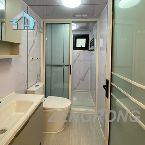 Mở rộng container nhà nhà 20ft đúc sẵn cửa hàng văn phòng bằng gỗ viên nang khách sạn thép đúc sẵn bánh sandwich trên Trailer - Product Image 4