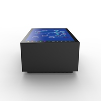 Mesa táctil de 86 pulgadas, mesa de juego de café interactiva inteligente con pantalla multitáctil