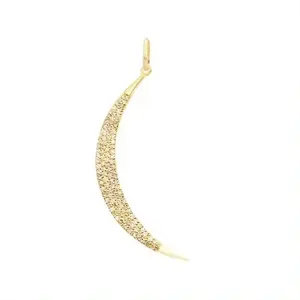 Yinju Thời Trang Đồ Trang Sức Vàng Đầy Zirconia Mặt Trăng Quyến Rũ Mặt Dây Chuyền 925 Sterling Silver Bạc