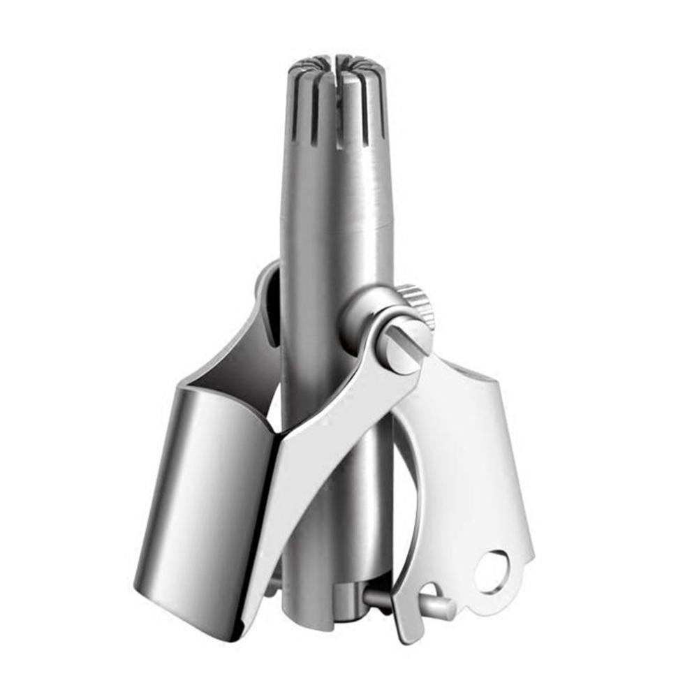 New Stainless Steel Manual Nose Trimmer Shaving Nose Ear Hair Trimmer Shaver Face Care For Man Washable Device