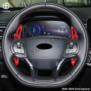 Palanca de Cambios para <span class=keywords><strong>Ford</strong></span> Explorer Ecoboost 2020 2021 <span class=keywords><strong>2022</strong></span> <span class=keywords><strong>Lincoln</strong></span> Aviator <span class=keywords><strong>Navigator</strong></span> L Continental, Extensión de Palanca de Cambios para Volante de Coche - Product Image 3