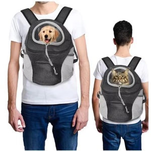 กระเป๋าใส่ลูกสุนัขแบบพกพา ตัวอย่างฟรี พร้อมดีไซน์ช่องระบายอากาศสำหรับสัตว์เลี้ยง และสายสะพายบุนวม สำหรับเดิน ปั่นจักรยาน เดินป่า ตั้งแคมป์ - Product Image 2
