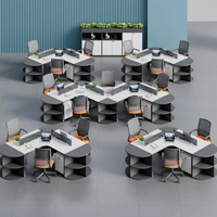 Nouvelle Poste de Travail Combinée pour Bureau : Table, Écran et Poste de Travail en Zone Ouverte, Poste de Travail en Cubicle