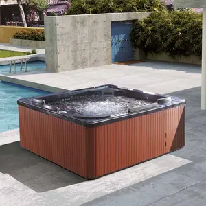 Infinity Spa Tubs 5 Person Outdoor Hot Tubs and Jacuzzier Exterior Hydrotherapy Bathtub Whirlpool Massage Outdoor Spa Tub