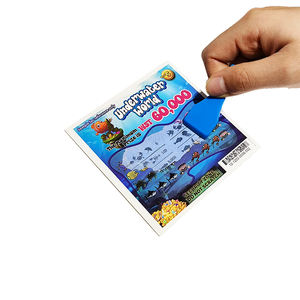Échantillon Conception gratuite Gratter Taux gagnants personnalisés Papier couché Impression numérique Carte de loterie - Product Image 6