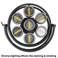 Igreslite 7*60 LED Rétro Halo Lumière de scène Matrice lumineuse clignotante pour fond Concert Fête Club Bar Lumière COB Blanc Chaud