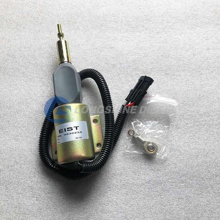 Diesel Engine Part 12V Fuel Solenoid Valve 3930235 for Cummins 6CT ...