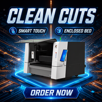Découpeuse laser CNC de précision 1610 1390 avec couvercle de sécurité, machine de découpe laser à fibre intelligente et fermée 3000W pour pièces aérospatiales